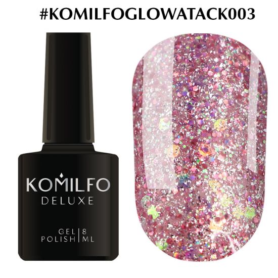 Gel Polish Komilfo Glow Attack No. 003, 8 ml Gel Polish Komilfo Glow Attack No. 003, 8 ml