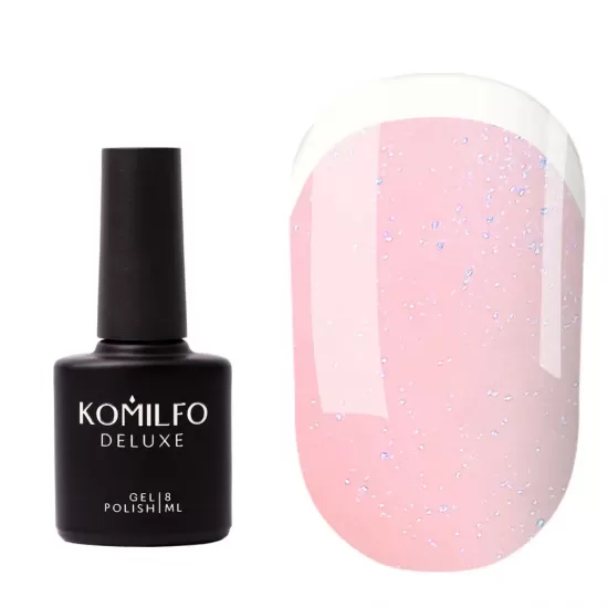 Komilfo KC Glitter French Base Collection №KC005 (pale pink with blue micro shine) 8 ml Komilfo KC Glitter French Base Collection №KC005 (pale pink with blue micro shine) 8 ml