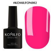 Гель-лак Komilfo DeLuxe Series NEON №002 (ярко-розовый, неоновый) 8 мл