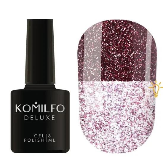 Komilfo Luminous Collection L009 (винный, светоотражающий), 8 мл Komilfo Luminous Collection L009 (винный, светоотражающий), 8 мл