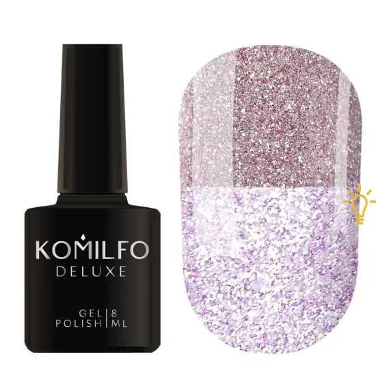 Komilfo Luminous Collection L010 (сиреневый, светоотражающий), 8 мл Komilfo Luminous Collection L010 (сиреневый, светоотражающий), 8 мл