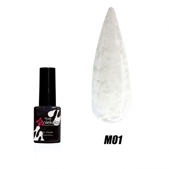 Гель-лак Molekula Marshmallow №М001 белый, 6мл Гель-лак Molekula Marshmallow №М001 белый, 6мл