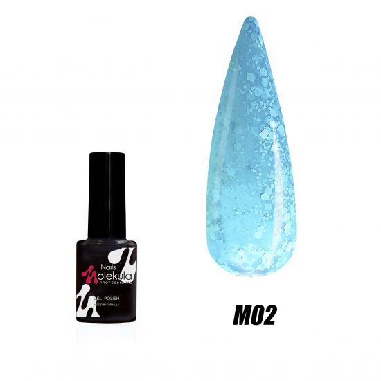 Гель-лак Molekula Marshmallow №М002 голубой, 6мл