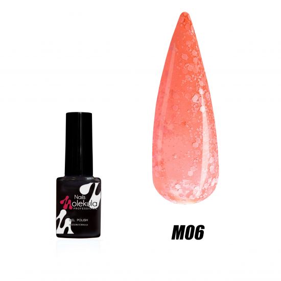Гель-лак Molekula Marshmallow №М006 коралловый, 6мл Гель-лак Molekula Marshmallow №М006 коралловый, 6мл
