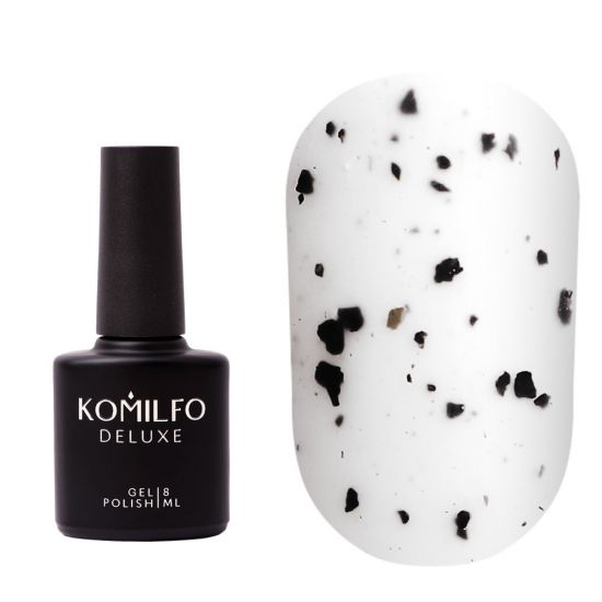 Komilfo No Wipe Matte Spotty Top - a matte top without a sticky layer with torn crumbs, 8 ml Komilfo No Wipe Matte Spotty Top - a matte top without a sticky layer with torn crumbs, 8 ml