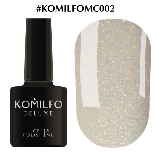 Гель-лак Komilfo Moon Crush 002 (оранжево-зеленые блесточки, прозрачный), 8 мл Гель-лак Komilfo Moon Crush 002 (оранжево-зеленые блесточки, прозрачный), 8 мл