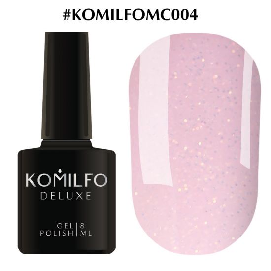 Гель-лак Komilfo Moon Crush 004 (нежно-розовый, золотые блесточки, полупрозрачный), 8 мл Гель-лак Komilfo Moon Crush 004 (нежно-розовый, золотые блесточки, полупрозрачный), 8 мл