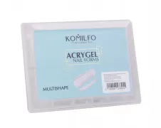 Komilfo Top Nail Forms, Multishape – Верхні форми для нарощування, універсальні, 120 шт