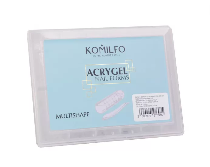 Komilfo Top Nail Forms, Multishape – Верхні форми для нарощування, універсальні, 120 шт Komilfo Top Nail Forms, Multishape – Верхні форми для нарощування, універсальні, 120 шт