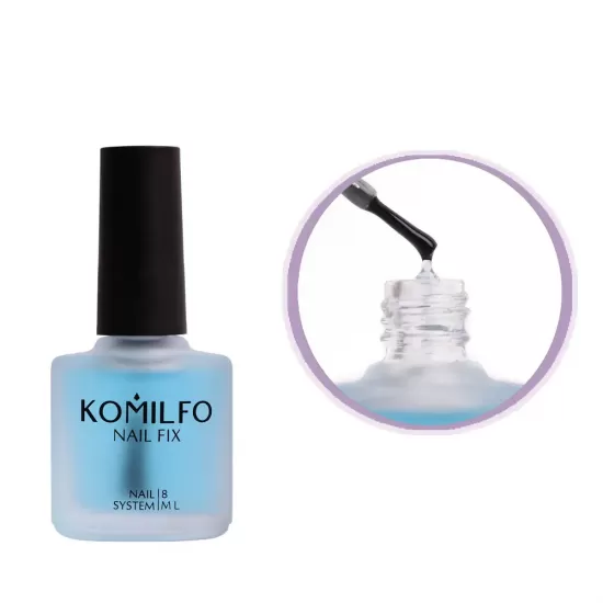 Komilfo Nail Fix Calcium - base for nail polish with calcium, 8 ml