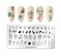 Пластина для стемпинга Абстракцияи лица ND-184