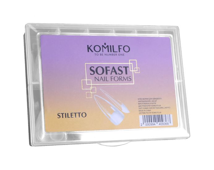 Komilfo SoFast Nail Forms Stiletto, 240 шт Komilfo SoFast Nail Forms Stiletto, 240 шт