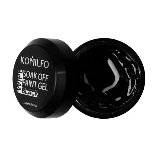 Soak off gel paint with LS Komilfo No. 001 Black (black), soluble 5 ml Soak off gel paint with LS Komilfo No. 001 Black (black), soluble 5 ml