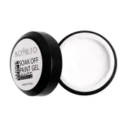 Komilfo гель-краска с ЛС Soak Off, White, Wipe, растворимая 5 мл