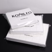 Набор шлифовщиков 76*34*13 мм белый 120/120 для ногтей Komilfo (24 шт. в пачке)