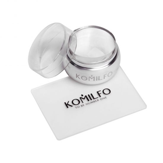 Komilfo stamp and scraper (transparent) 5 * 7 cm Komilfo stamp and scraper (transparent) 5 * 7 cm