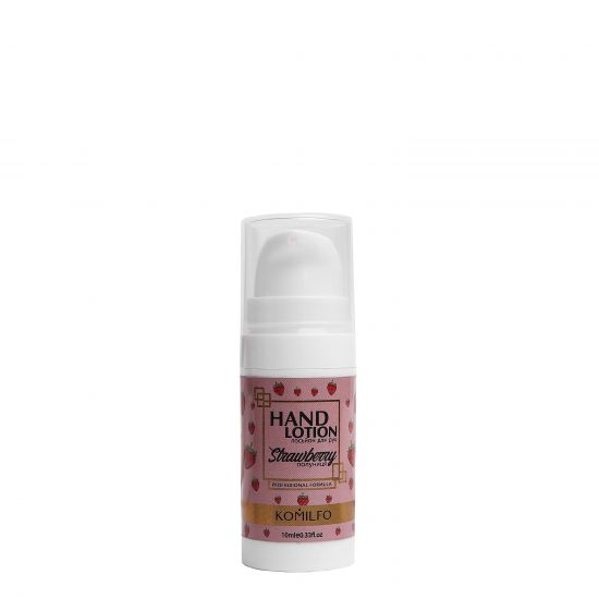 Komilfo Hand Lotion Strawberry - Strawberry Hand Lotion, 10 ml Komilfo Hand Lotion Strawberry - Strawberry Hand Lotion, 10 ml