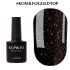 Komilfo No Wipe Top Gold - top without a sticky layer with gold glitter, 8 ml
