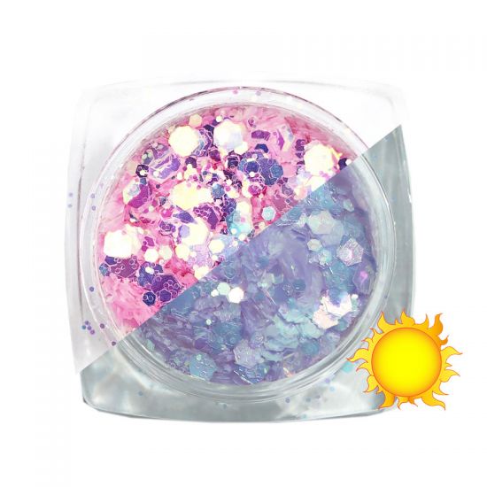 Komilfo photochromic sequins MIX-006 (mix sizes, 2.5 g) Komilfo photochromic sequins MIX-006 (mix sizes, 2.5 g)