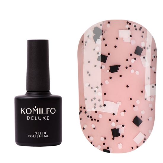 Komilfo No Wipe Top Stone - top without drugs with black and white elements, 8 ml Komilfo No Wipe Top Stone - top without drugs with black and white elements, 8 ml
