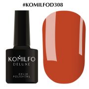 Гель-лак Komilfo Deluxe Series №D308 (красный кирпич, эмаль) 8 мл