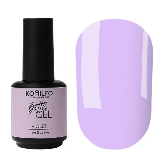 Komilfo Bottle Gel Violet с кисточкой, 15 мл Komilfo Bottle Gel Violet с кисточкой, 15 мл