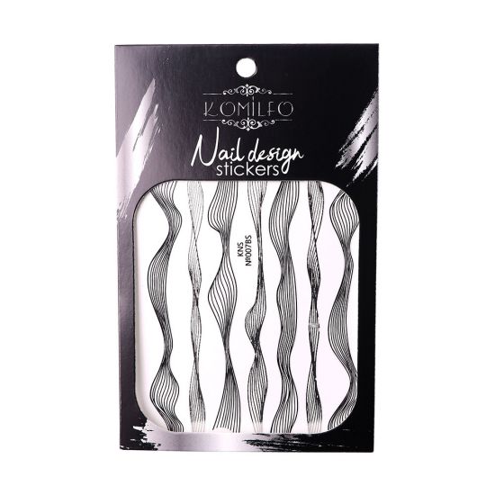 Nail Design Sticker №KNS-007BS Komilfo Nail Design Sticker №KNS-007BS Komilfo